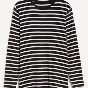NWT OLD NAVY Luxe Tunic T-Shirt COLOR BLACK STRIPE